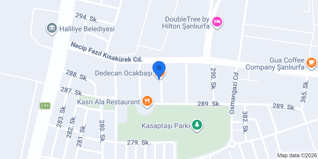 Dedecan Ocakbaşı konumu