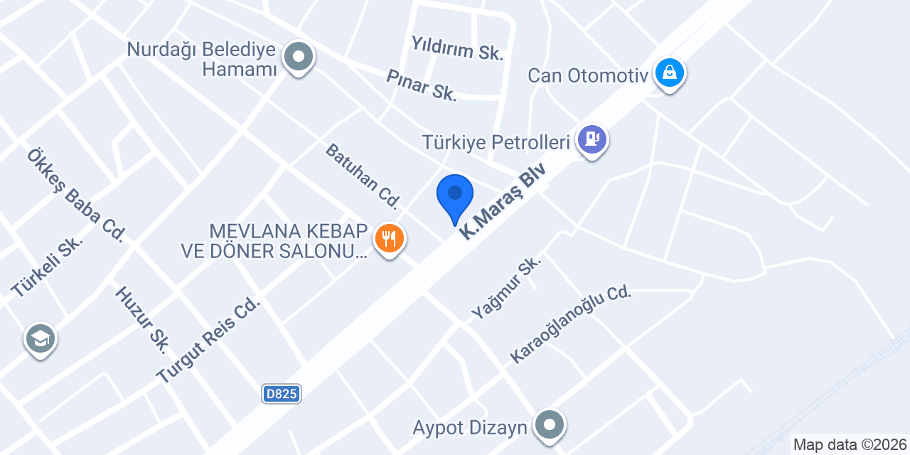 Çakmak Otomotiv konumu