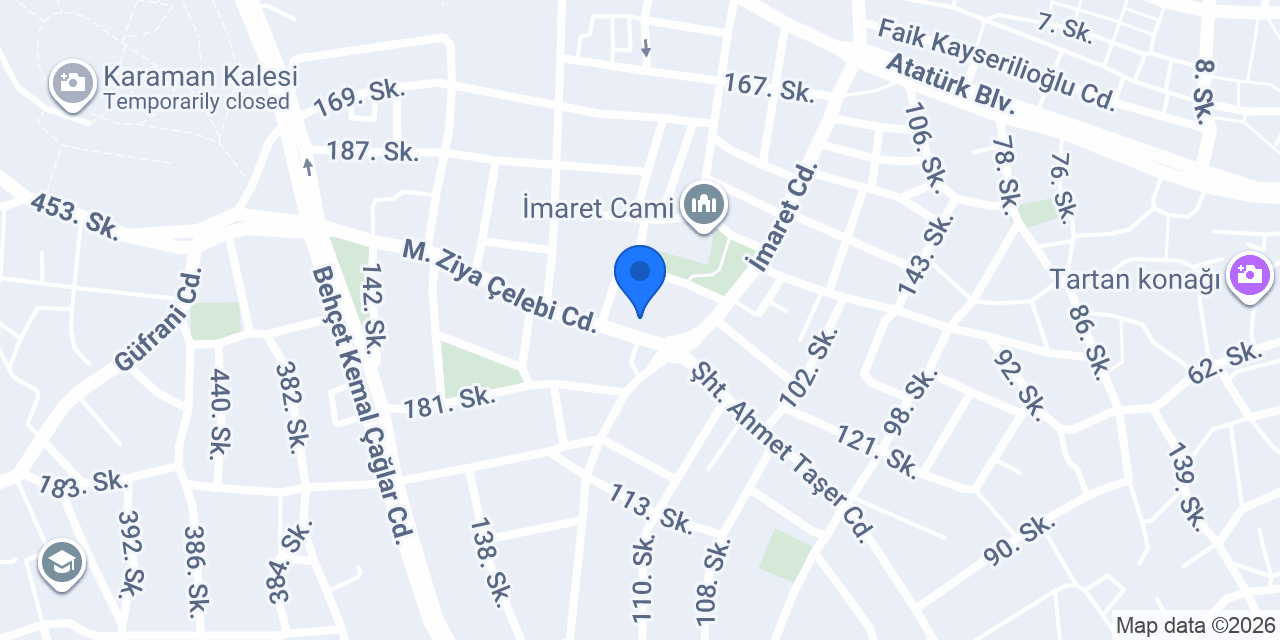 Ekmek teknesi karaman konumu