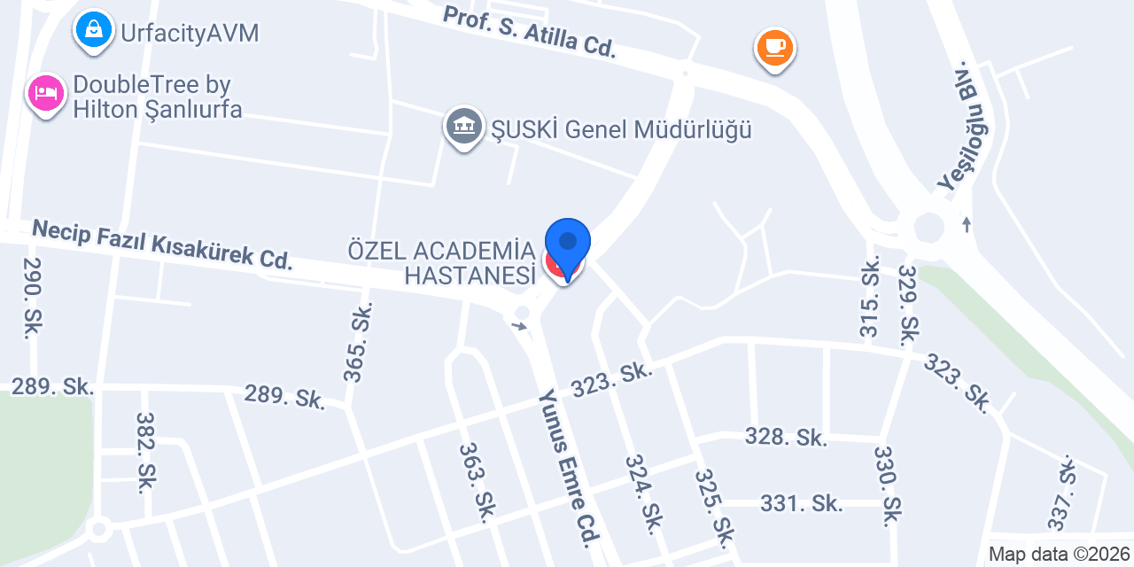 Academia Göz Kliniği konumu