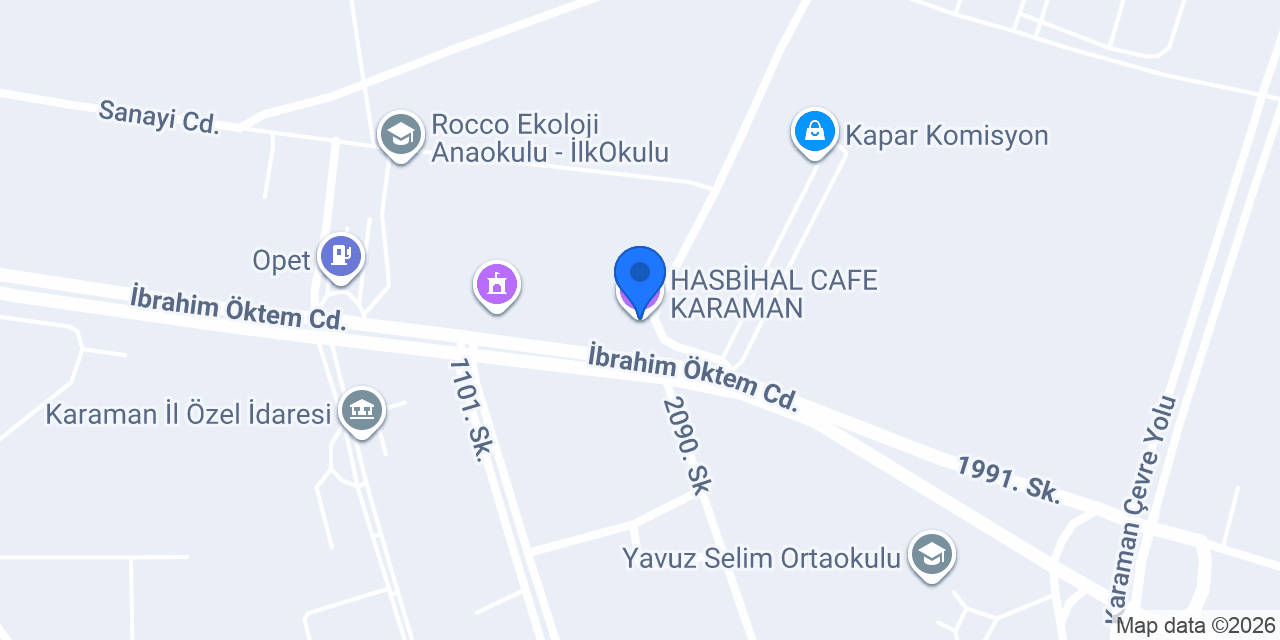 HASBİHAL CAFE KARAMAN konumu