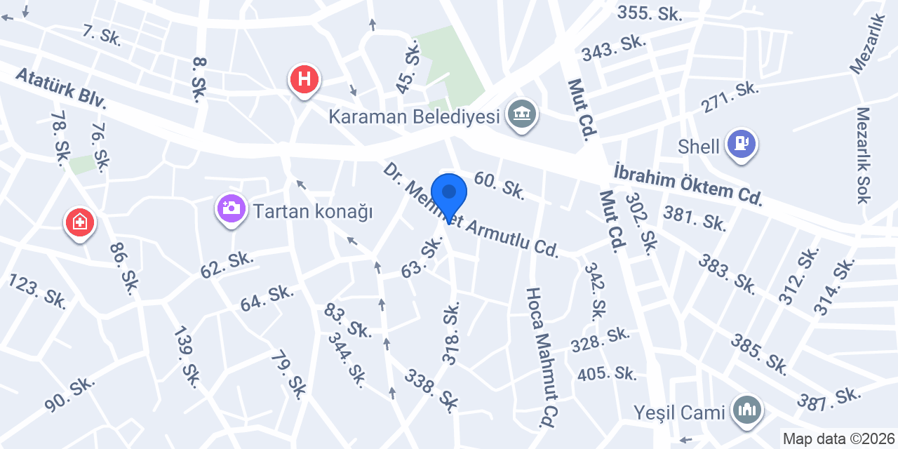 Tarihi Seki Çeşme Hamamı konumu