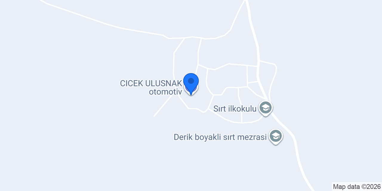 CICEK ULUSNAK otomotiv konumu