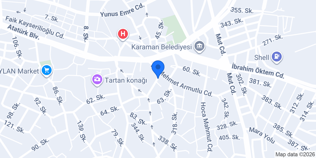 Akdeniz Erkek Kuaförü konumu