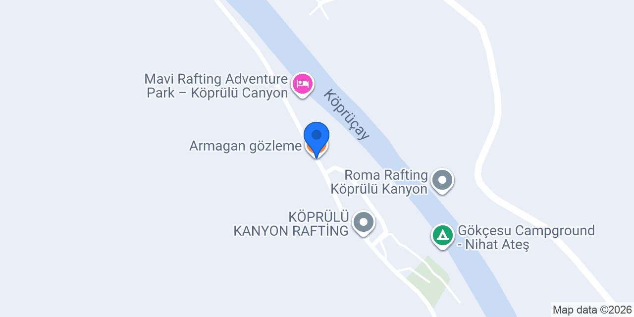 Armagan gözleme konumu