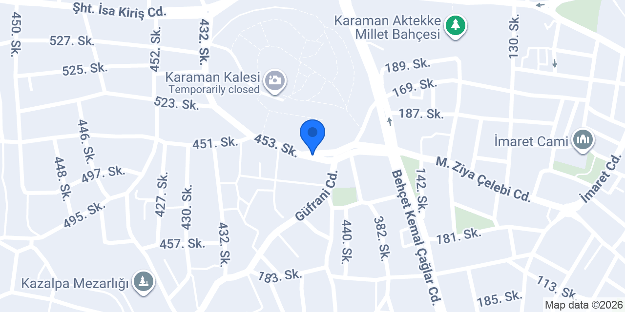 Kale halıyıkama konumu