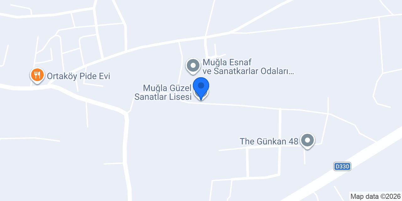 Muğla Güzel Sanatlar Lisesi konumu