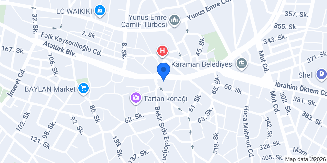Moda Perde Karaman konumu