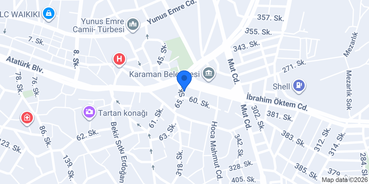 Ayklas Sürücü Kursu konumu