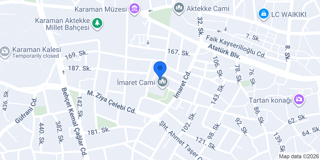 Akın Turizm konumu