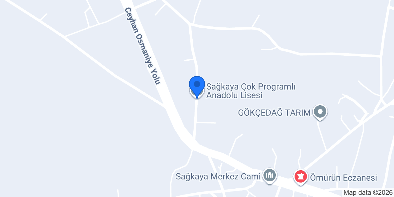 Sağkaya Çok Programlı Anadolu Lisesi konumu