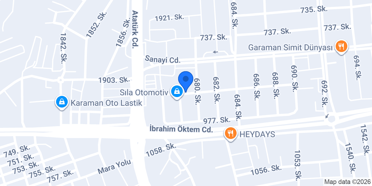 Ceylan Oto Egzoz Servisi konumu