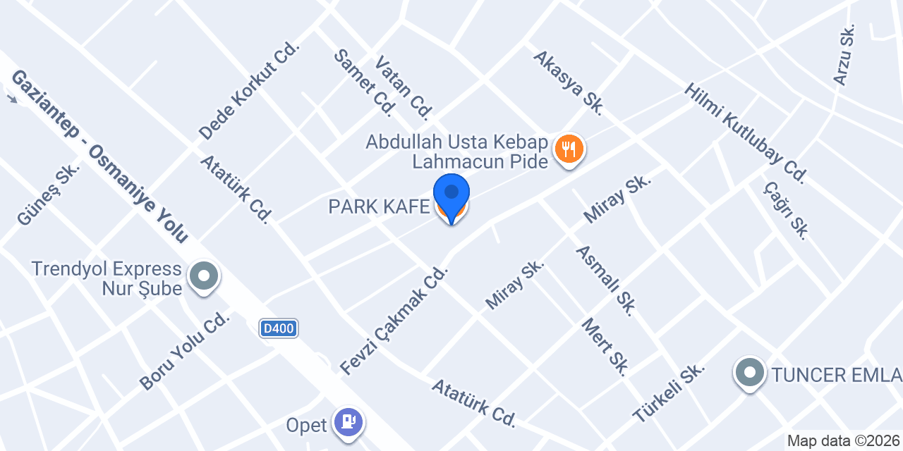 PARK KAFE konumu