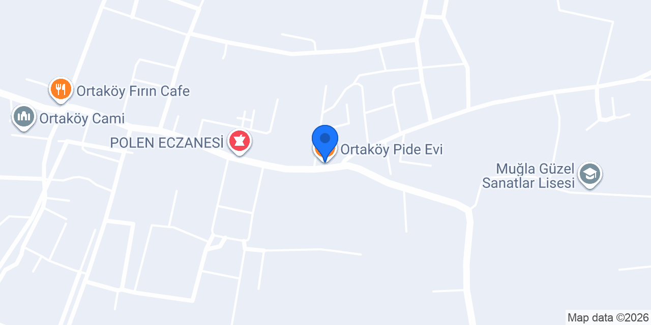 Ortaköy Pide Evi konumu