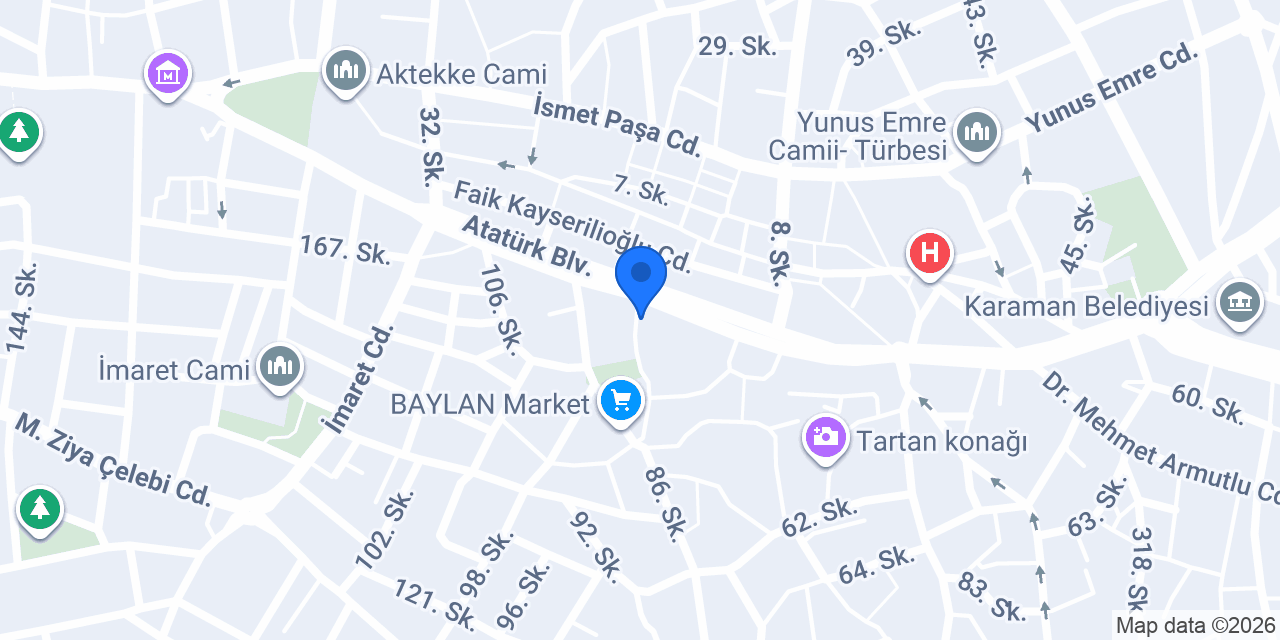 Diş Hekimi Duran ŞAHİNTÜRK konumu