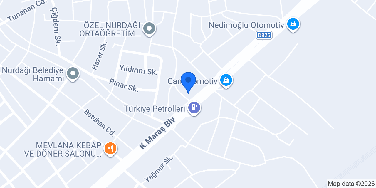 Çakıroğlu Otomotiv konumu