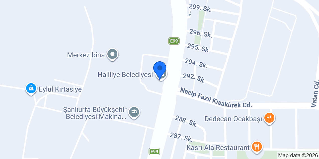Şanlıurfa İl Afad Müdürlüğü konumu
