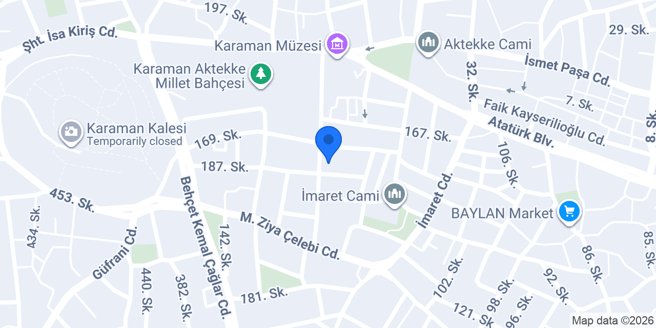 Karaman Yurtsever Sigorta konumu