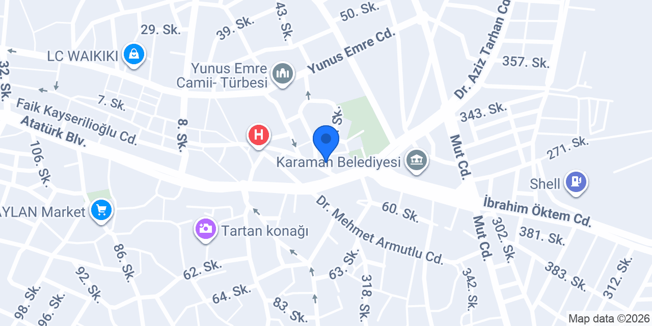 Delfin Sigorta Karaman konumu