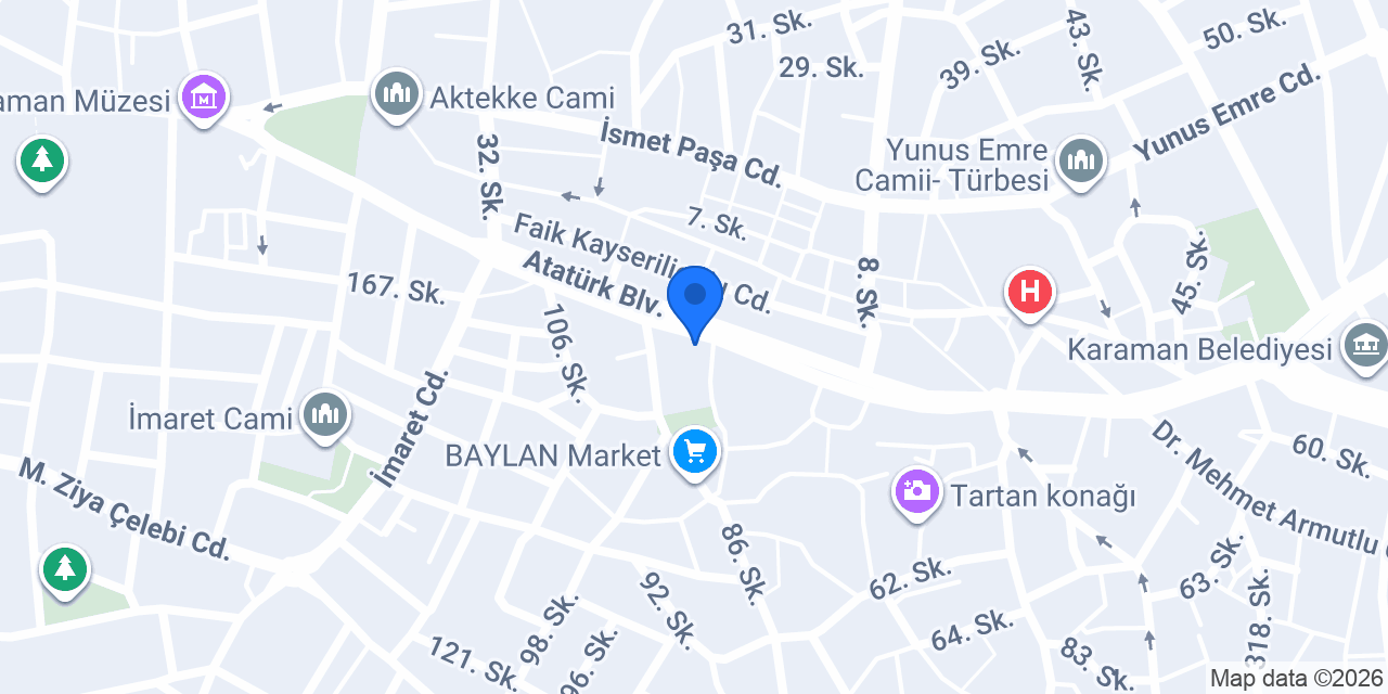 Diyetisyen Okan AK konumu