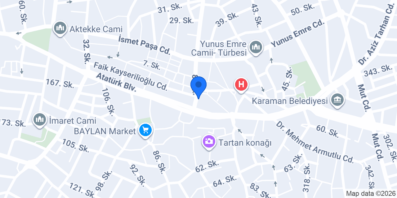 Hebebciler Dürüm konumu