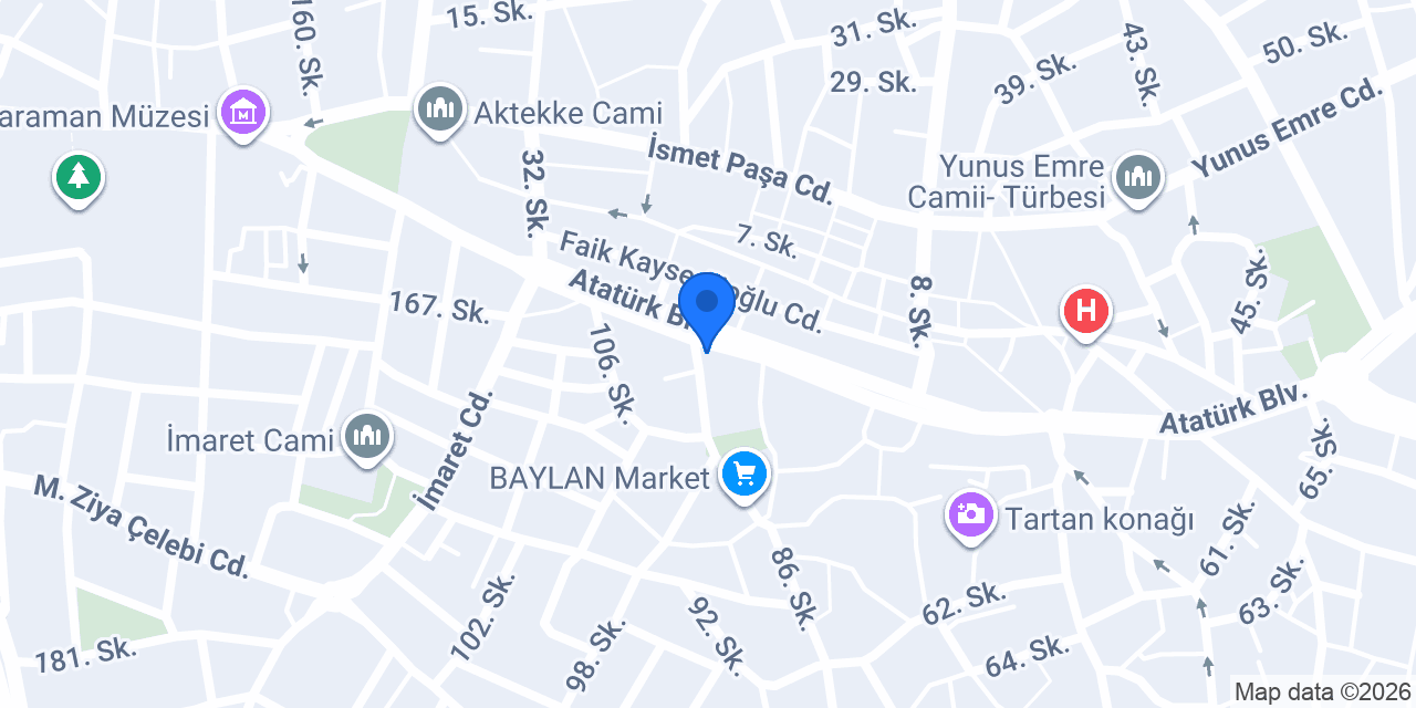 Zeybek Eczanesi konumu