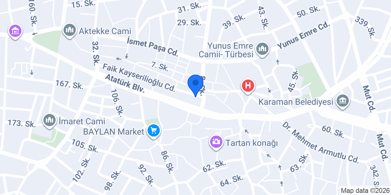 Karaman APART konumu