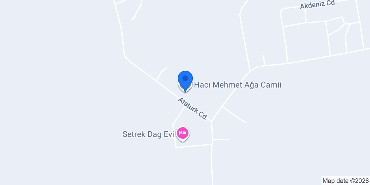 Hacı Mehmet Ağa Camii konumu