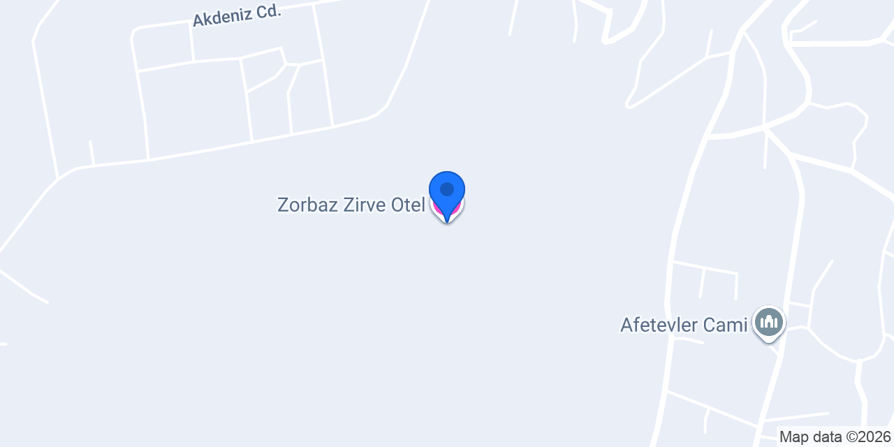 Zorbaz Zirve Otel konumu