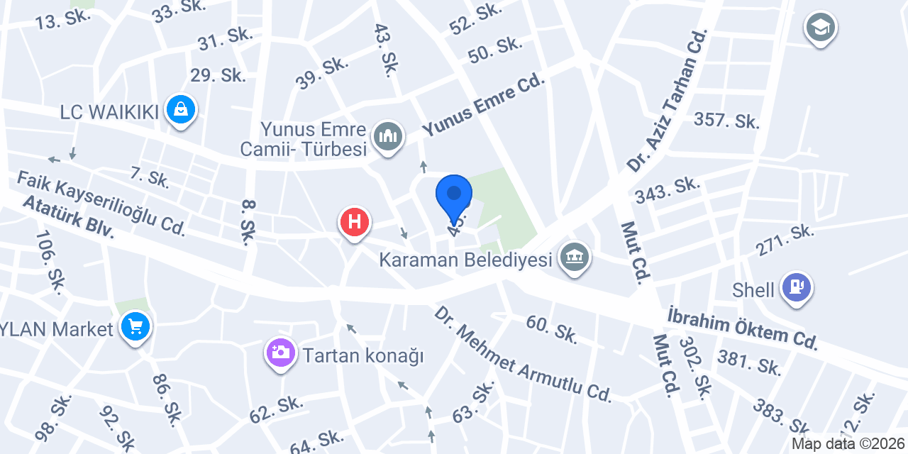 Uzm. Kl. Psk. Başak Gizem Akdaş konumu