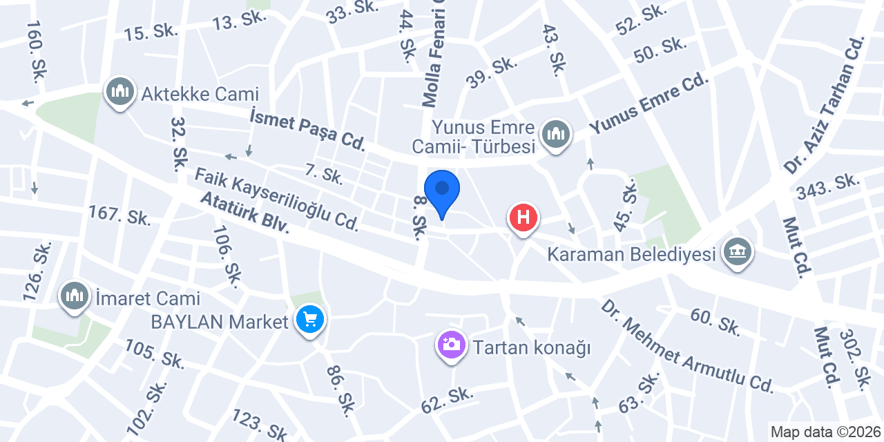 Geyikli Mağaza konumu