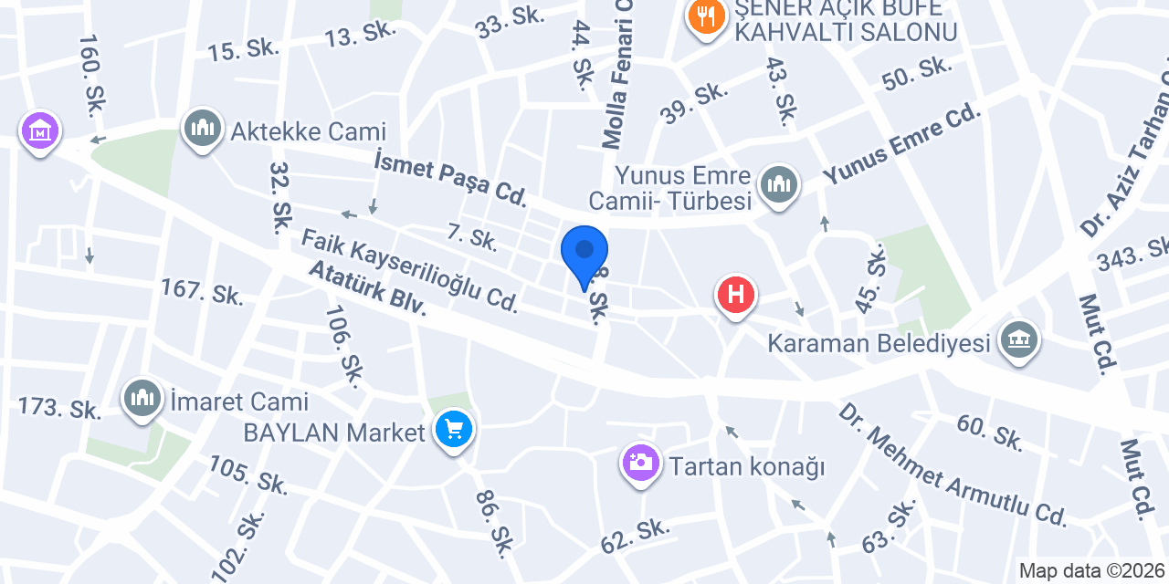 Baloğlu tic Karaman konumu