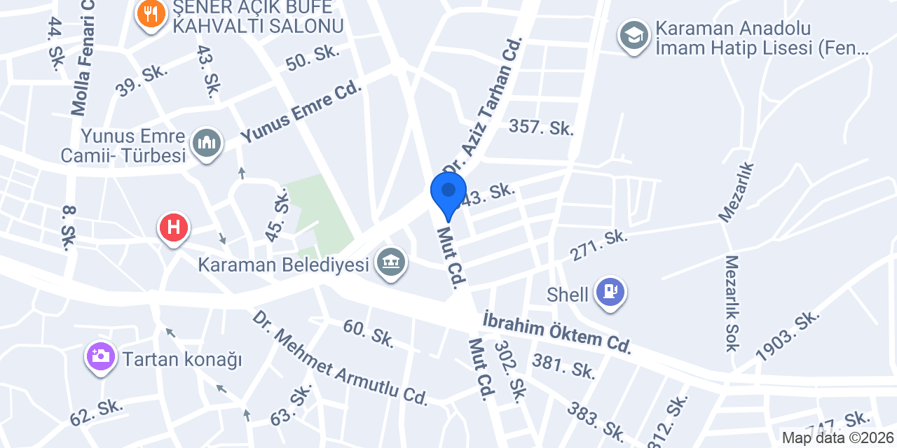 Kiremit Kebap konumu