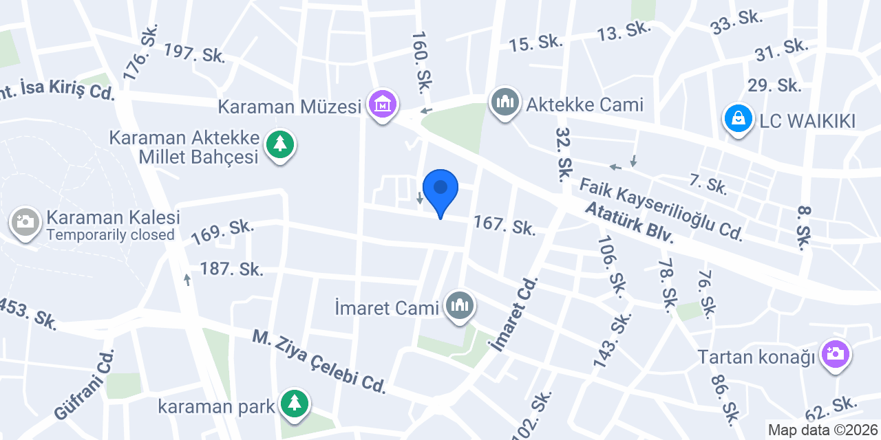 Topuzoğulları Turizm Seyahat Acentası konumu