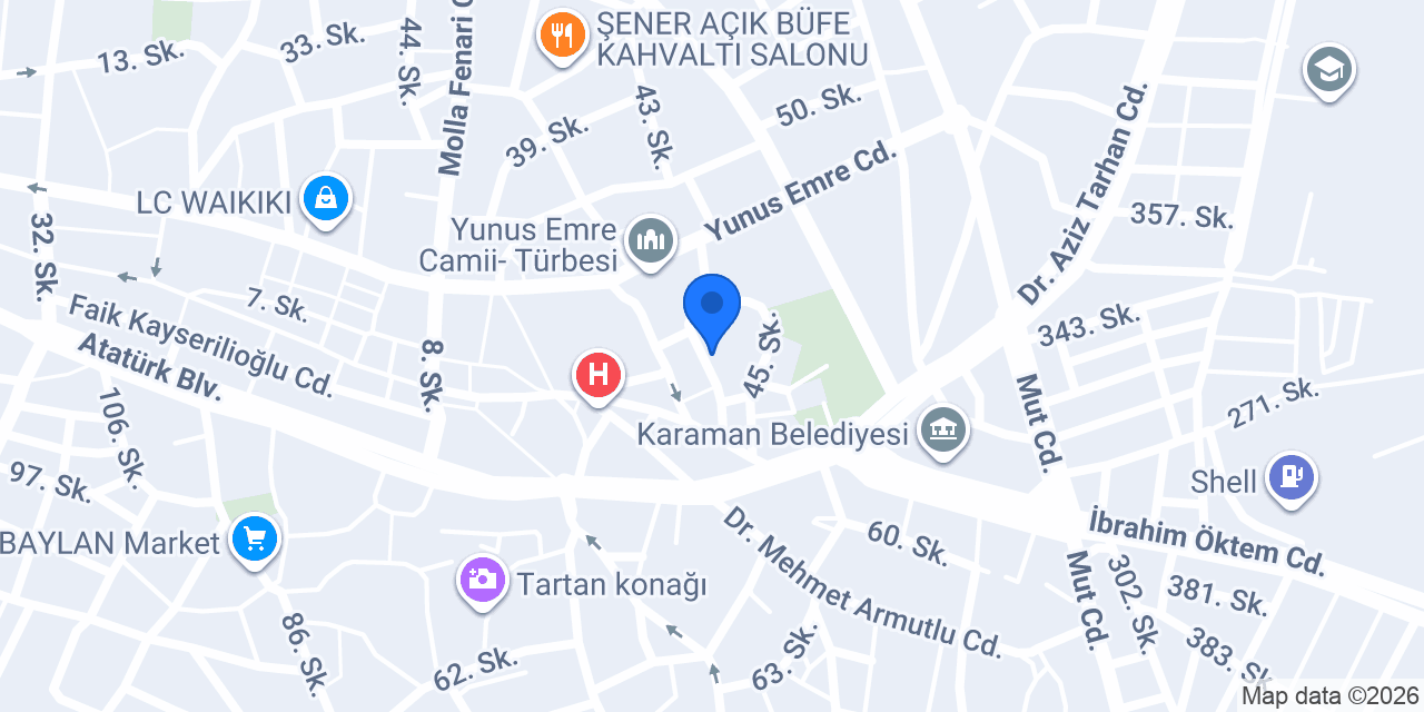 Altay Hukuk Bürosu konumu