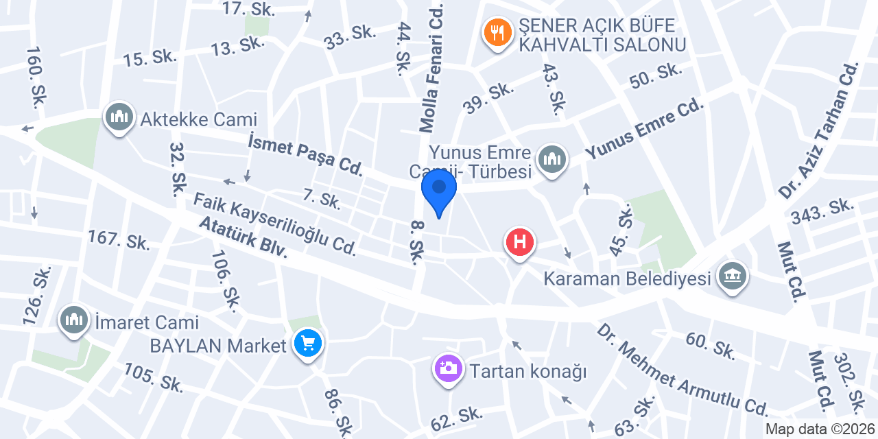 Hebebciler Optik konumu