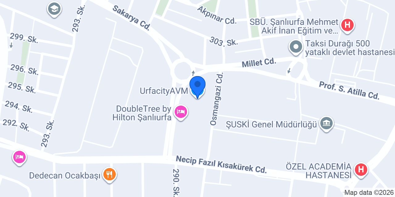 UrfacityAVM konumu