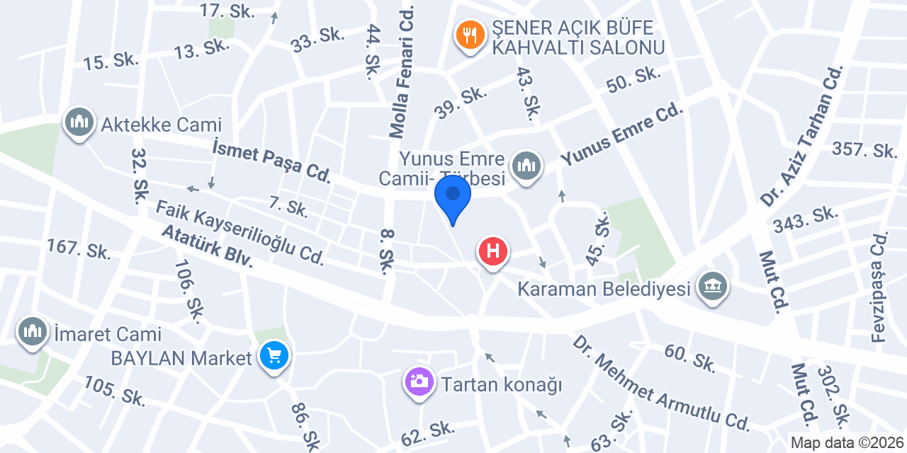 YALÇIN Moda konumu