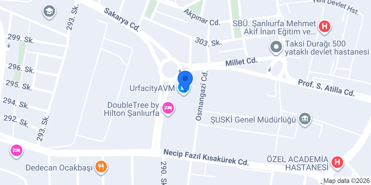 WATSONS URFACITY konumu