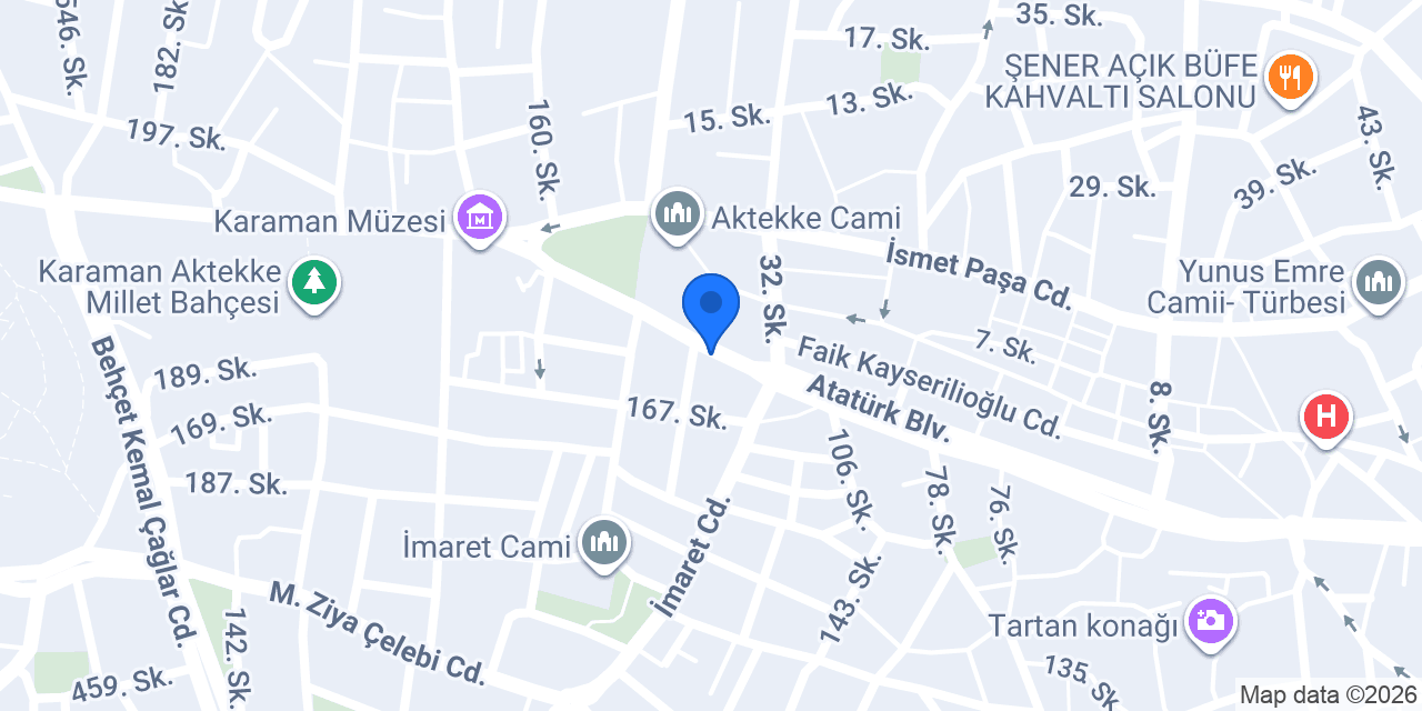 Karaman 5. Noterliği konumu