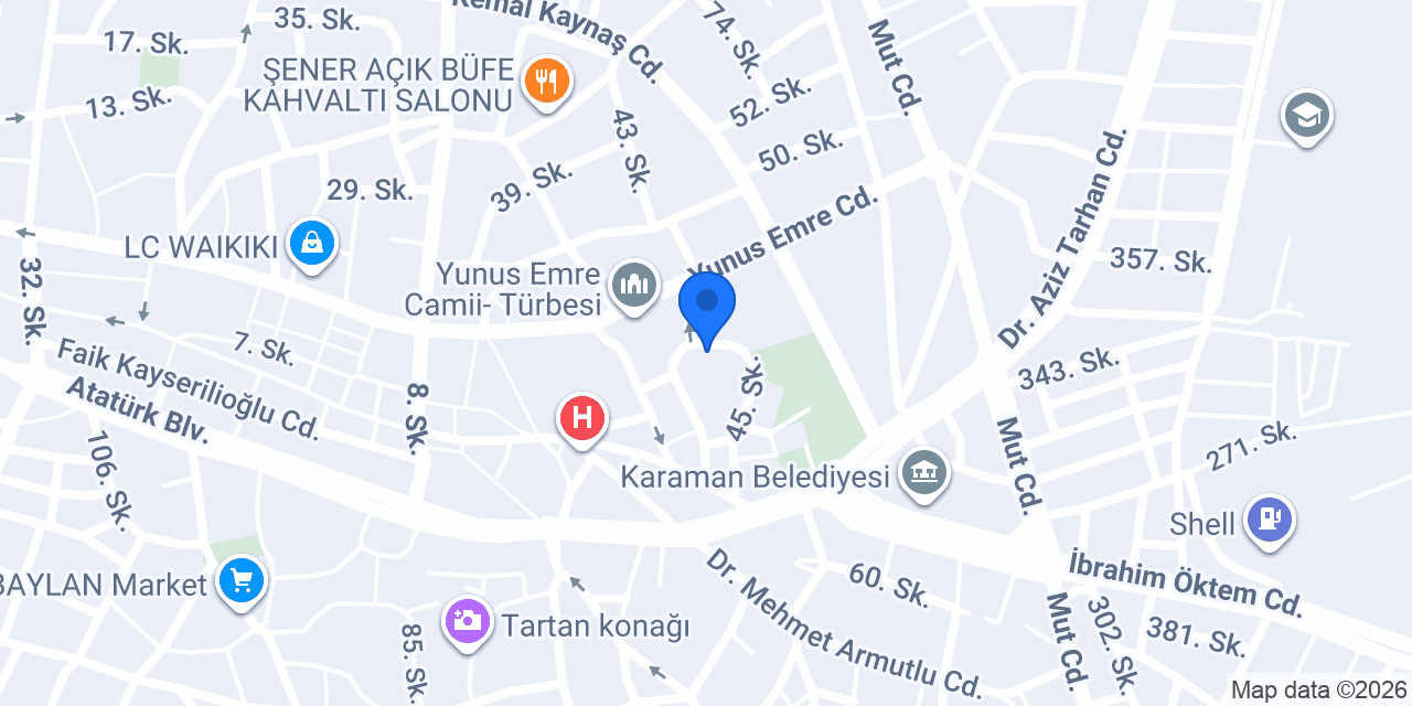 Serçeli Dekor konumu