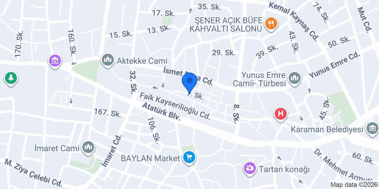 Karamanoğlu Emlak konumu