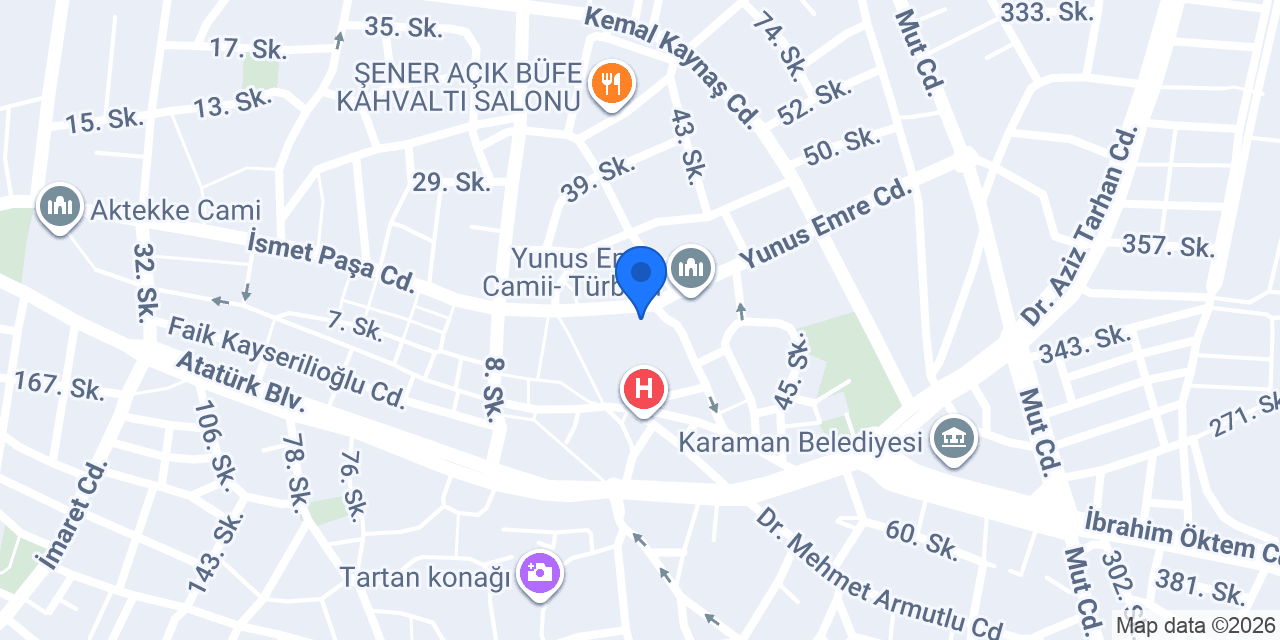 Karaman ÖzGüven Src konumu