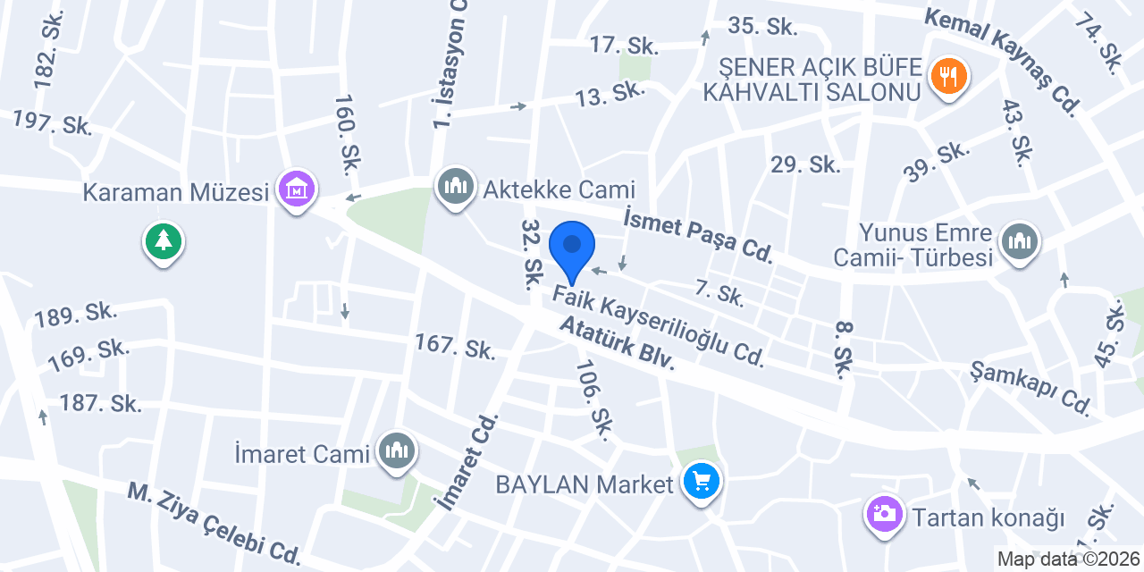 Diyetisyen B.Merve Emer konumu