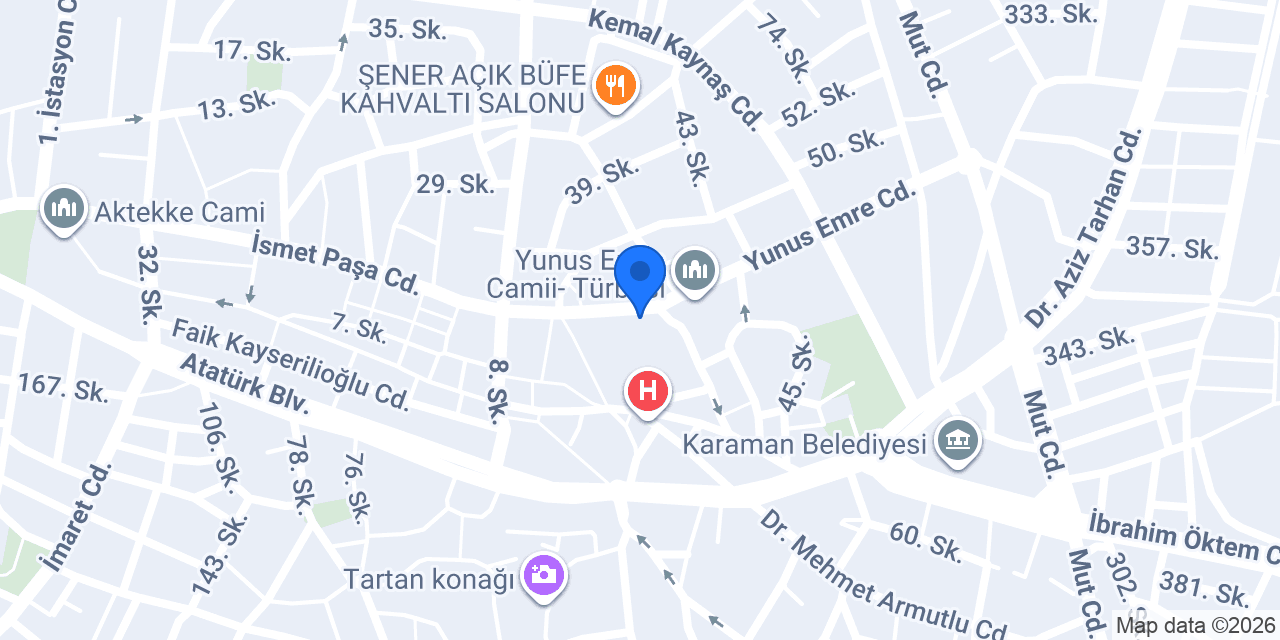 KARAMAN ÖNDER konumu