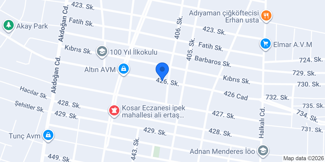 Çevik Mobilya Kızıltepe konumu