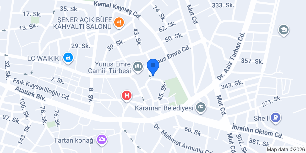 Tekinbaş Sigorta Acenteliği konumu