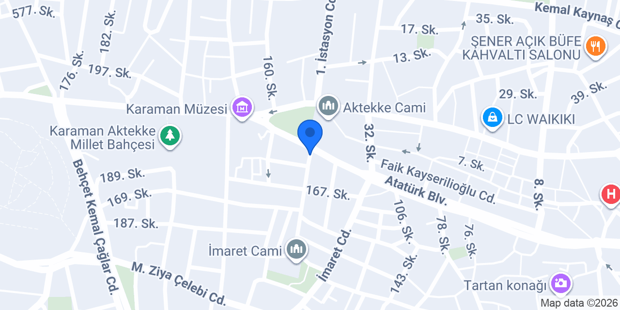 Özgün Mobilya konumu