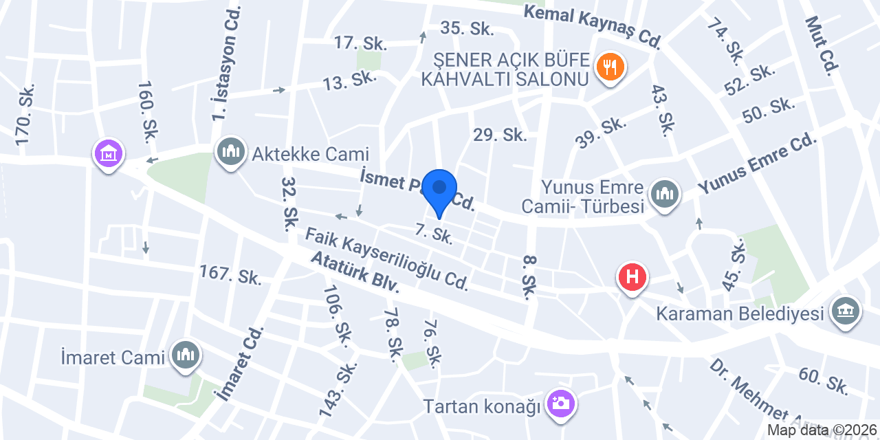 Karaman 2. Noterliği konumu