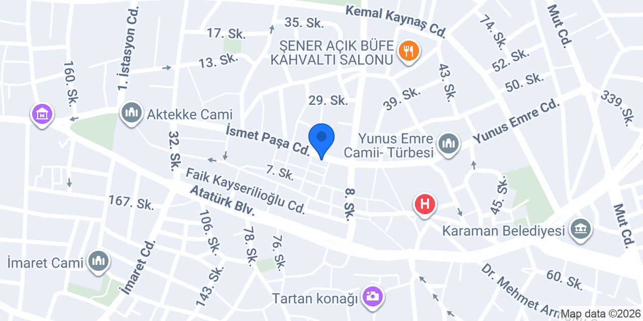 Karaman Tanıtım Merkezi konumu